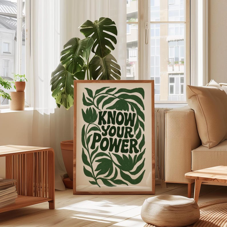 Therapy Office Decor, Motivational Poster,modern Southern Floral Wall ...