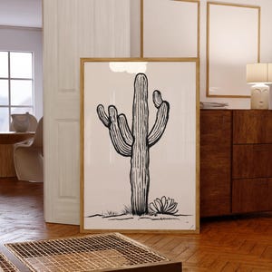 cactus wall art, utah, southwest decor, flower market print, dopamine decor, desert poster, desert cactus print,cowboy wallart