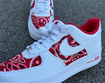 Custom Bandanna Nike Air Force 1’s ALL COLORS/Luxury/ Gift/ Rope Laces