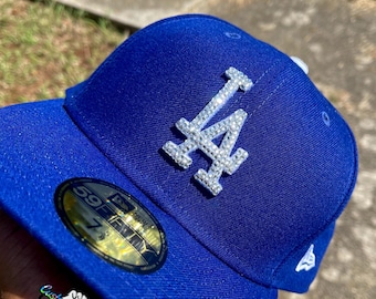 Custom swarovski crystals LA Dodger’s Fitted