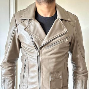 Veste en cuir pour homme