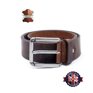 Leather Belts for Men ALTIERE Classic Brown