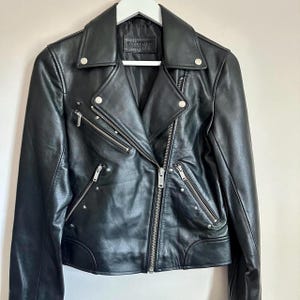 Veste en cuir pour femme