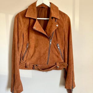 Veste en cuir pour femme