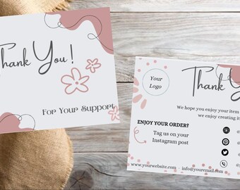 Thank You Retro Card Template Canva Editable Customizable Canva ...