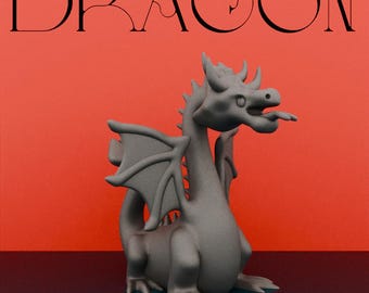 Dragon STL File - 3D Printable Fantasy Model for Decor, Collectors, & Gifts