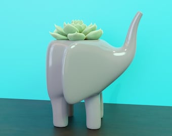 3D Elefant Pflanzer Datei: Wohnkultur (Digitaler Download)