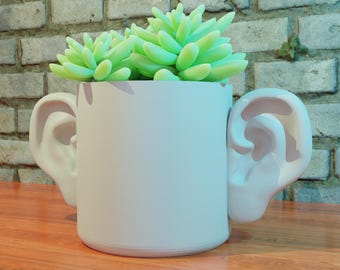 3d printing stl file, planter pot decoration for home funny gift