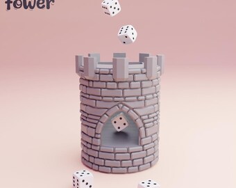 3D Printable Dice Tower STL File - Family Game Night Toy