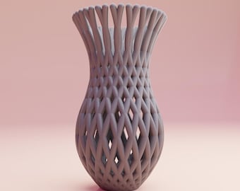3D-utskriven dekorativ vas STL-fil