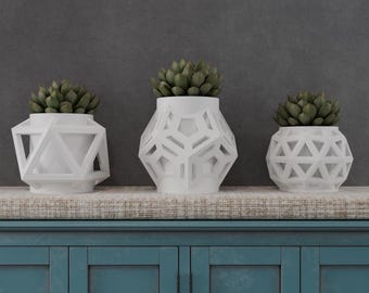 3d printing stl files of planters collection for 3d printer