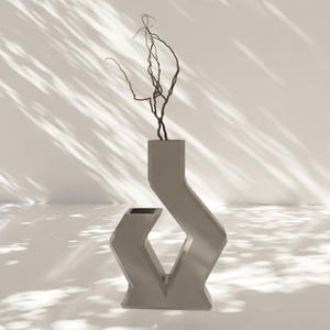 Decorative Vase STL File - 3D Printable Modern Design for Home & Office Decor