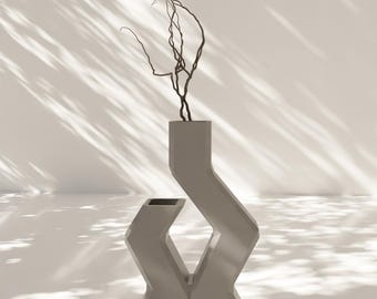 Decorative Vase STL File - 3D Printable Modern Design for Home & Office Decor