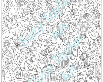 My World colouring page