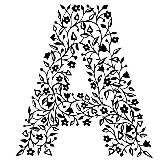 Items similar to Letter A PRINT on Etsy