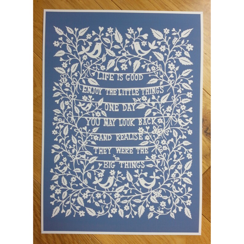 Life is Good print Etsy