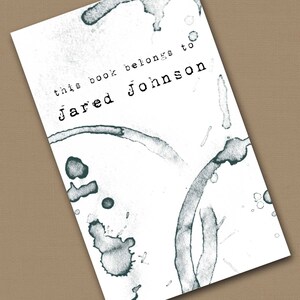 Personalized Bookplates....24qty...Choose your color... Watermarks