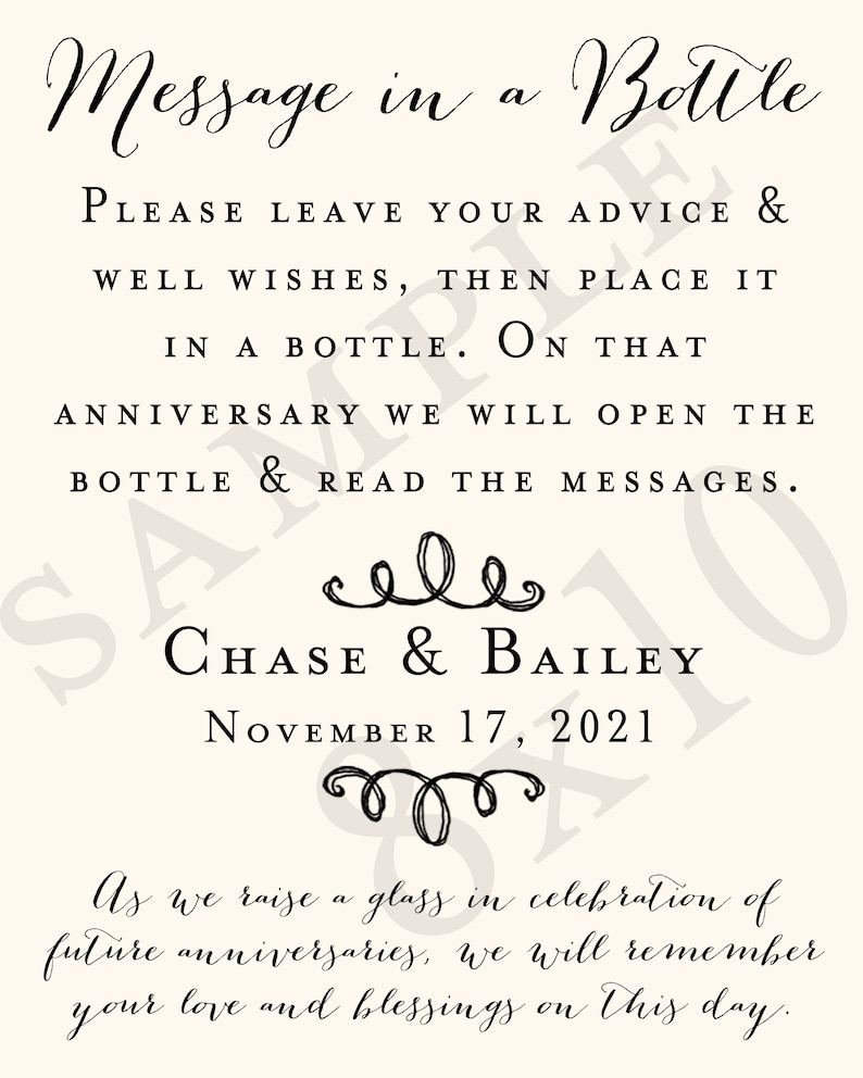 labels 1 instructional sign..choose your colors and numbers Guest Book Anniversary Wine Labels 4
