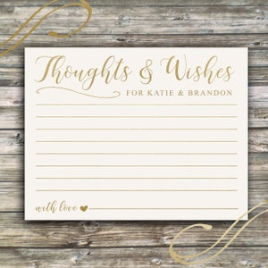 Message in a Bottle PRINTED Notes...Words of Wisdom for Bride and Groom, Shower Advice
