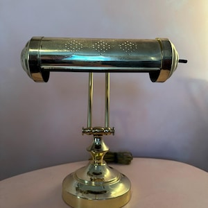 Antiqued Brass Piano/Banker’s Lamp