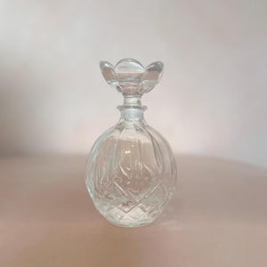 Vintage Perfume Bottle Crystal Glass Decanter Perfume Bottle Made In Italy