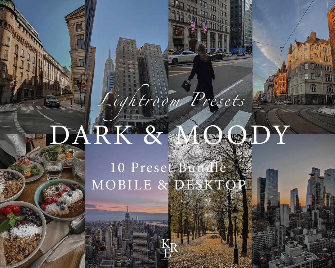 10 LIGHTROOM MOODY Presets Bundle - Mobile and Desktop - Lightroom ...