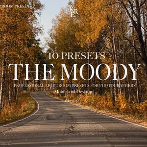 10 LIGHTROOM MOODY Presets Bundle - Mobile and Desktop - Lightroom Presets for Instagram - Best Deal - Moody, Dark, Black, Earthy, Aesthetic