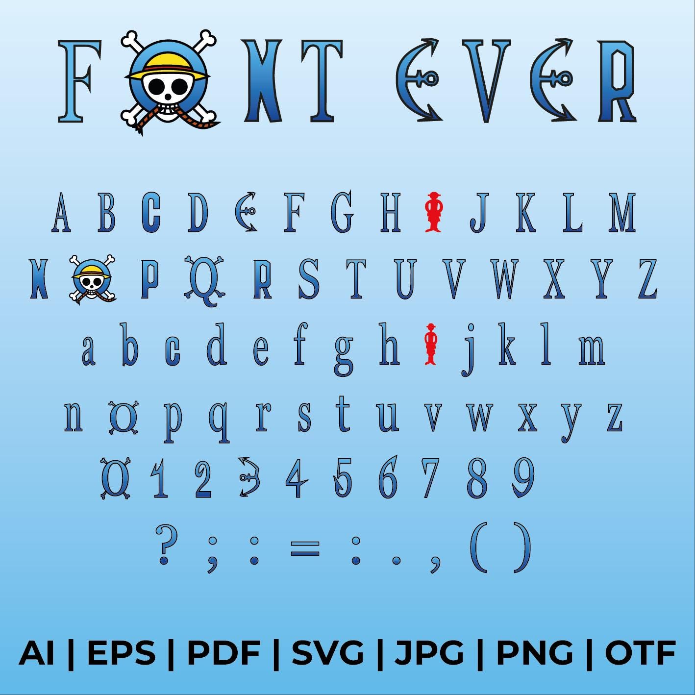 Lettere e numeri - Stencil store