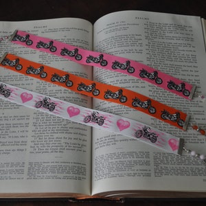 Motorcycle Ribbon Bookmarks
