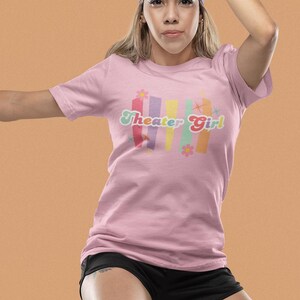 Women&#39;s Theater Girl Tee, Theater Lover Women&#39;s T-shirt, Musical Drama Play Shirt, Theater Girl Gift