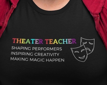 Musical Theater Teacher Gift, Drama Director Tee, Play Rehearsal Gift, Inspiring Dreams, Theater Teacher Shirt, Drama Director Gift