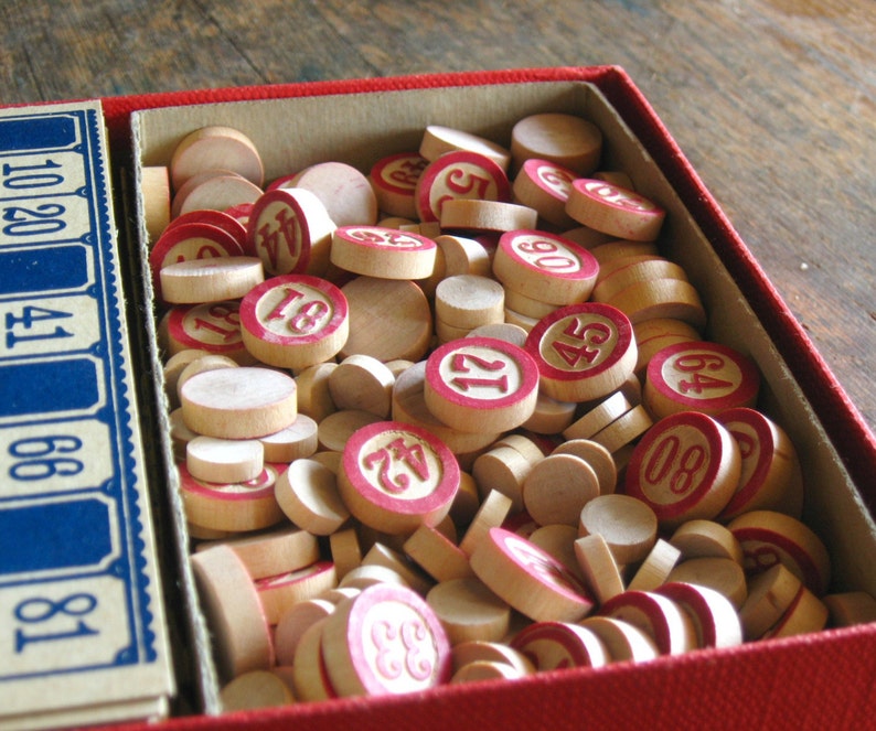 Vintage Lotto Game .. Milton Bradley Etsy
