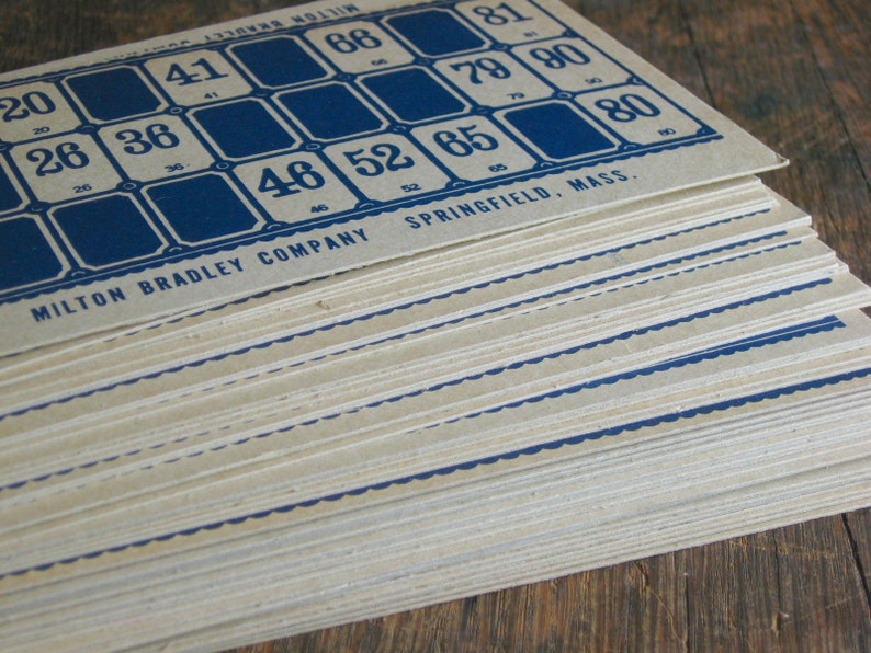 Vintage Lotto Game .. Milton Bradley Etsy