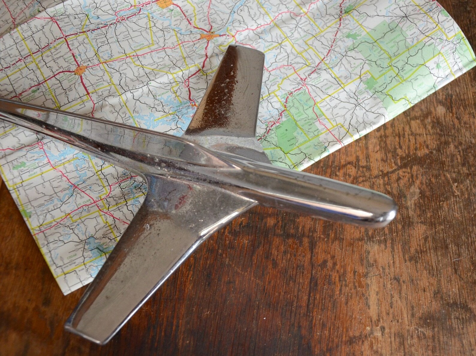 Vintage Airplane Hood Ornament .. 1955 Ford Fairlane Etsy