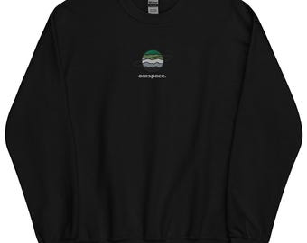 arospace. Sweatshirt | Aromantic Flag Planet Subtle Pride Embroidered Sweatshirt Hoodie