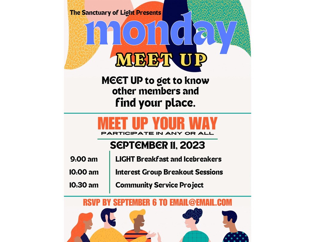 Church Temple Synagogue Organization Youth Group Mixer Meet up Member ...
