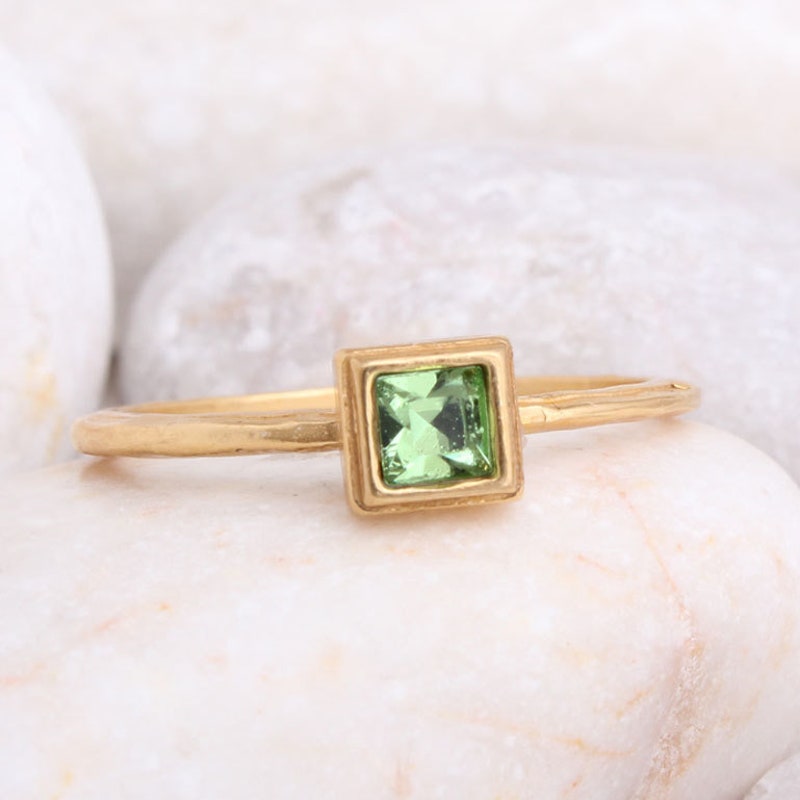 18kGold Filled Birthstone Rings main image 0