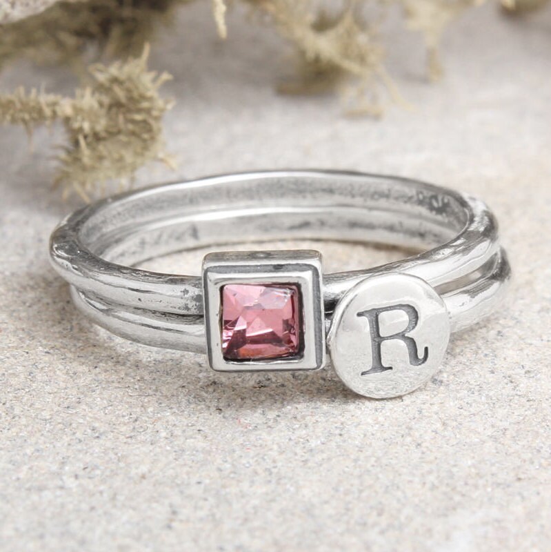 June Birthstone Ring • Stacking Ring • June Birthday ...