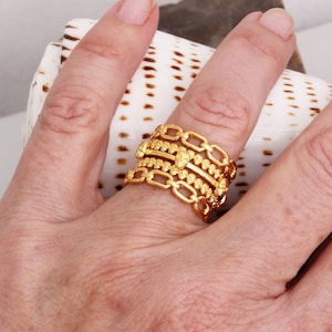 Stack Rings Sterling Silver Stackable Birthstone Ring Initial Ring Mothers Rings Ring for Mom Gemstone Rings BEST SELLER image 10