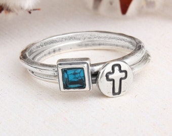 Faith Gifts Cross Jewelry Confirmation Gift for Girls Religious Jewelry Confirmation Ring Cross Ring Christian Jewelry