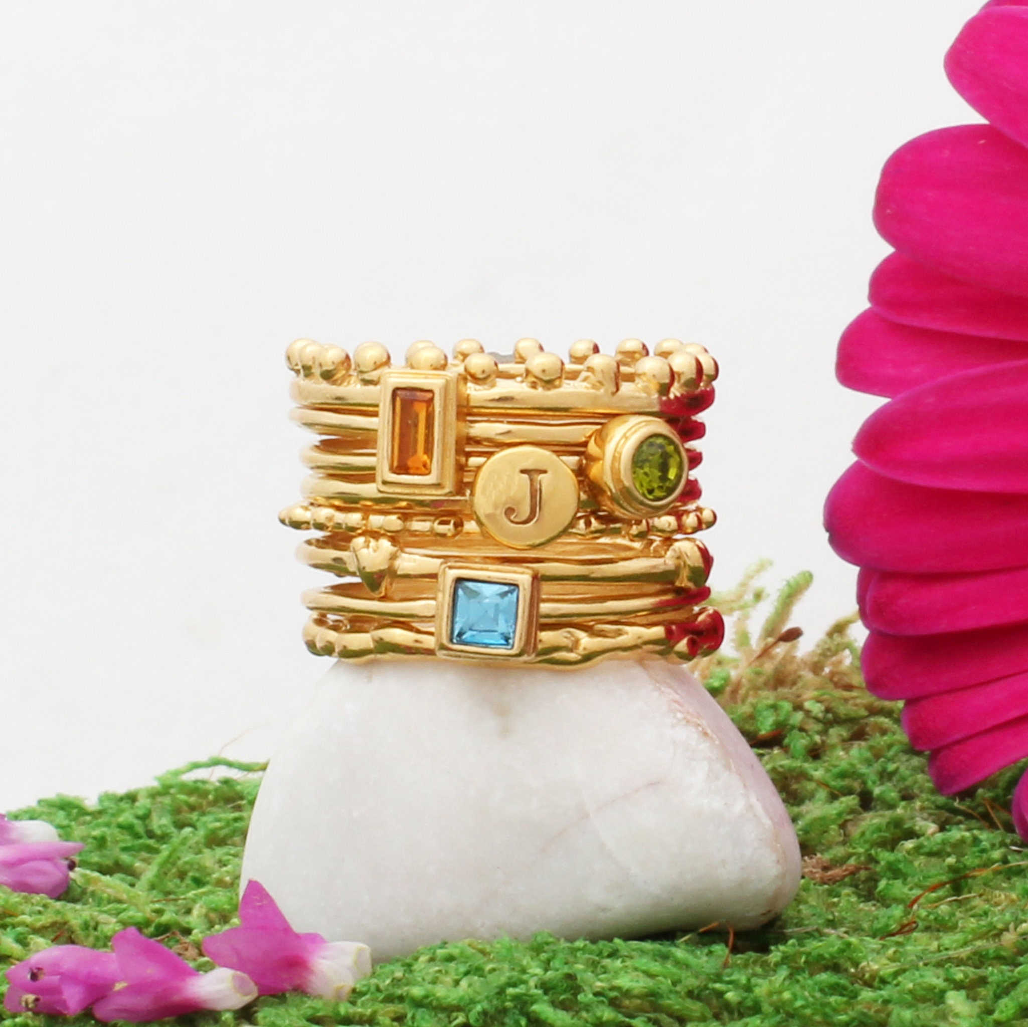 Stackable Gold Rings Studio Gold Stackable Rings • Gold Bands That Stack • Stacking Rings in 24K ...