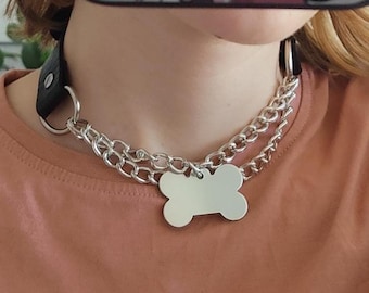 bone collar necklace for therians,kemonomimis,furrys,..