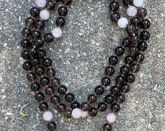 Smoky Quartz Mala Necklace