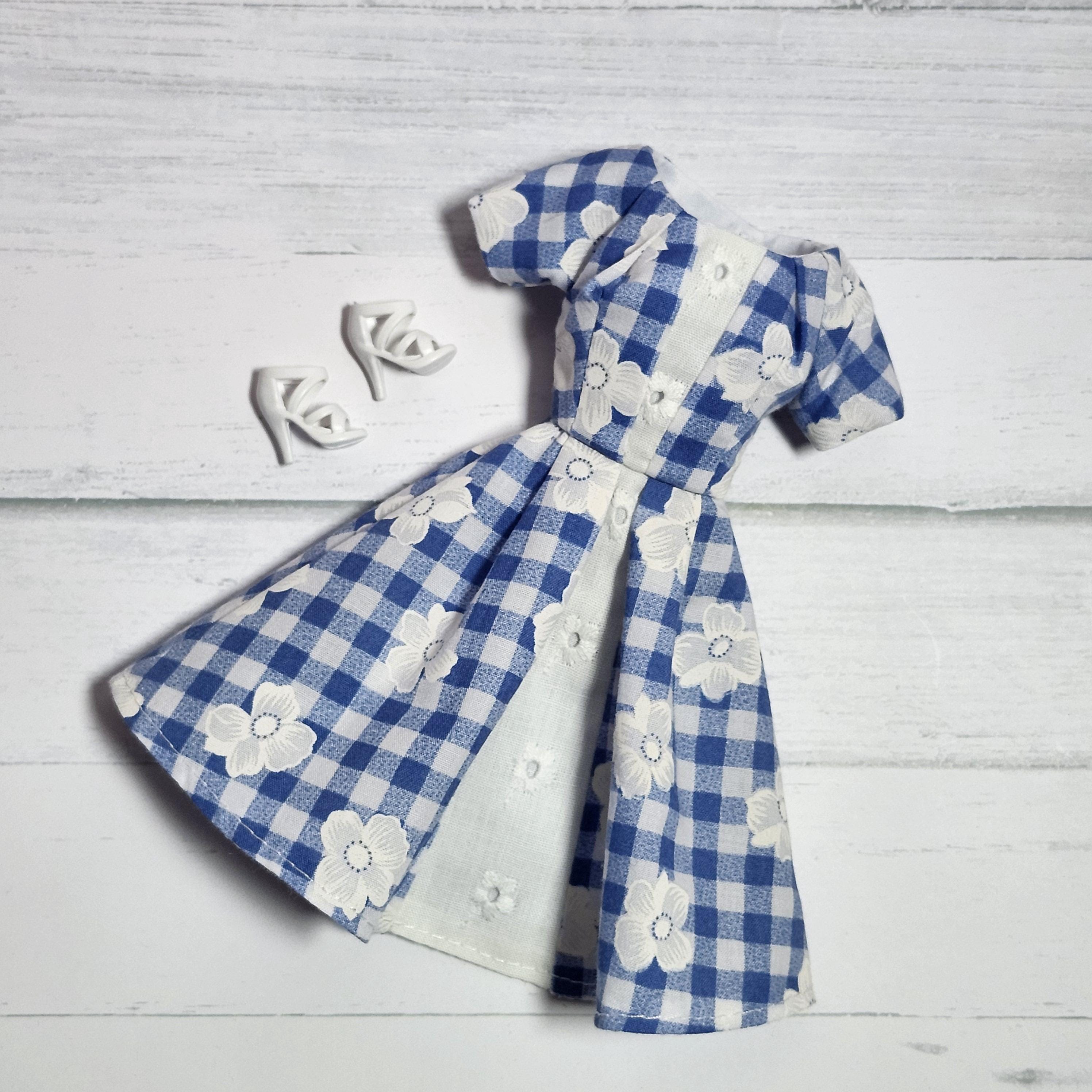 barbie blue gingham dress Doll gals Madeline At The North Fit:Slim - TALL On her journey