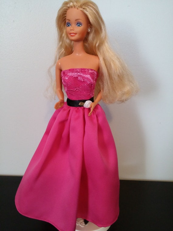 bright pink ball gown