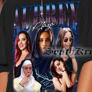 Limited Aubrey Plaza Vintage T-Shirt, Aubrey Plaza Fan Tees, Aubrey Plaza 90s Retro Shirt, Aubrey Plaza Homage Tshirt, Aubrey Plaza Sweater