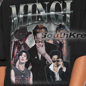 Begränsad Mingi Kpop Vintage T-shirt, Mingi Fan T-shirts, Mingi Retro T-shirt, Mingi Bootleg T-shirt, Kpop T-shirt, Kpop Merch, Kpop Present Till Födelsedag
