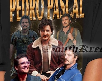 Limited Pedro Pascal Vintage T-Shirt, Pedro Pascal Fan Shirt, Actor Pedro Pascal Shirt, Pedro Pascal Gift Merch, Pedro Pascal Bootleg Shirt