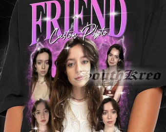 Custom Girl Friend Shirt, Personalized Shirt Custom Tshirts For Humans Cat Shirt 90's Tee, Custom Photo Vintage Shirt, Custom Graphic Tee