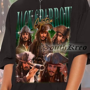 Limited Captain Jack Sparrow Unisex Shirt For Man and Woman 90s